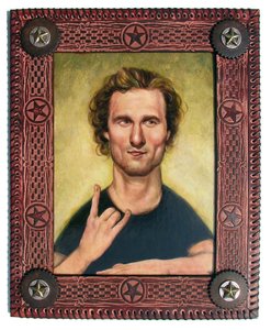 マシュー・マコノヒー、2010年（アクリル、イラストレーションボード） 作： Anita Kunz