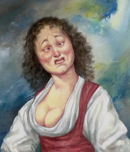 That Girl, 2018（イラストレーションボードにアクリル絵の具） 作： Anita Kunz