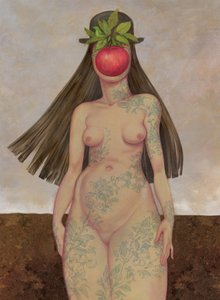 The Daughter Of Man, 2016（イラストレーションボードにアクリル絵の具） 作： Anita Kunz