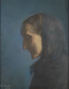アーティストの母、アネ・ヘドヴィグ・ブロンダム 作： Anna Ancher
