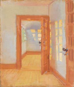 インテリア。ブロンダムの別館 作： Anna Ancher
