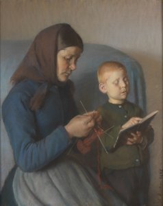 レッスンが見直される 作： Anna Ancher