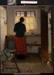 キッチンのメイド 作： Anna Ancher