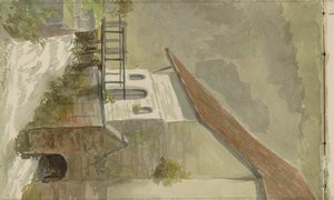 ファルケンブルグの運河沿いの家 作： Anna Catharina Maria van Eeghen (possibly)