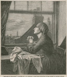 シャツの歌」A・E・ブランデン画(彫刻) 作： Anna E. Blunden