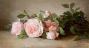 バラの静物 1880年 （油彩・キャンバス） 作： Anna Eliza Hardy