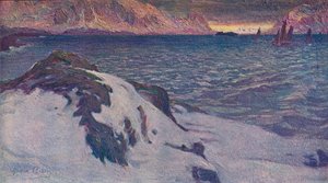 ロフォーデン海景、c1910 作： Anna Katarina Boberg