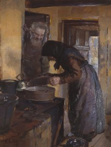 台所に 作： Anna Ancher