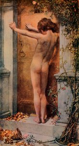 ロックアウト、1889年、1912年 作： Anna Lea Merritt