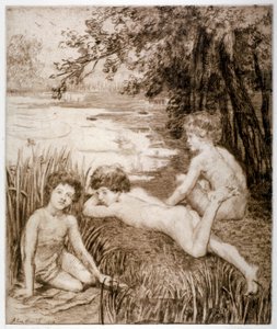 「ワイルドダック」、1913年。 作： Anna Lea Merritt