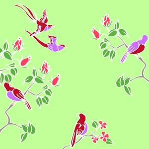 花鳥 作： Anna Platts