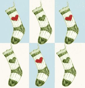 クリスマスの靴下 作： Anna Platts