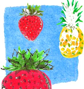 夏の果物 作： Anna Platts