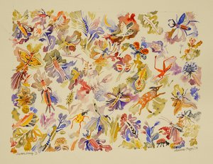 3 白鳥の歌、2023年（水彩画） 作： 