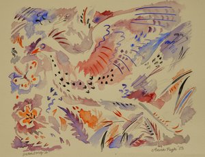 4 白鳥の歌、2023年（水彩画）