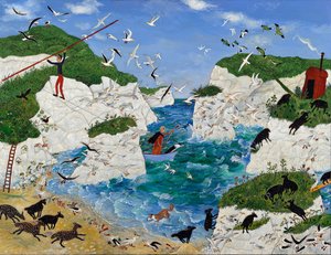 デイヴィッドの休日、2013年（アクリル画） 作： 
