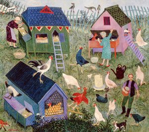 採卵、2003年（アクリル） 作： 