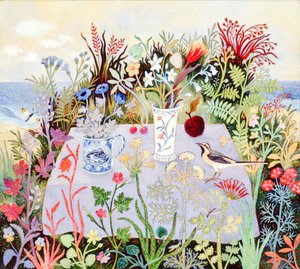テーブルの上の花, 2004 (アクリル)