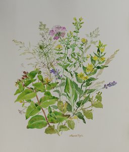 花の静物 4、2021年（絵画） 作： Anna Pugh