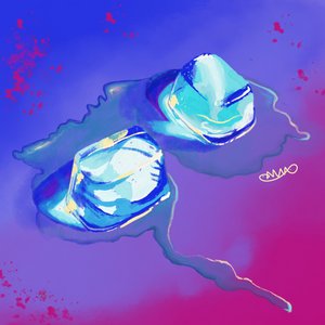氷のような青の溶けゆく