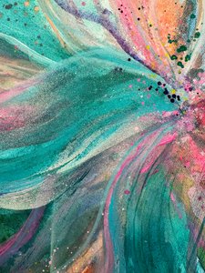 鮮やかな抽象的な花