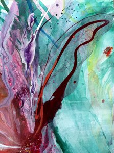 鮮やかな花の彩り 作： 