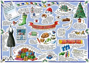 メリークリスマス、2016（水彩画）