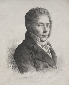 リトグラフエッセイ集：氏の肖像。 ラ・クーペリのクーパン 作： Anne-Louis Girodet de Roucy-Trioson