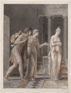 オレステスとハーマイオニーの出会い 作： Anne-Louis Girodet de Roucy-Trioson