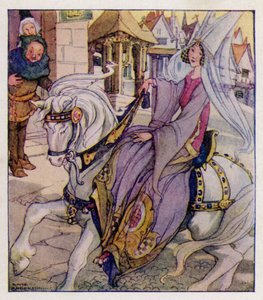 童謡。Ride A Cock-Horse To Banbury Cross (カラーリトグラフ) 作： Anne (after) Anderson