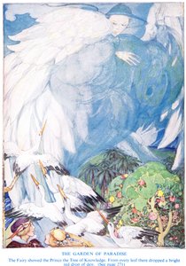 ハンス・クリスチャン・アンデルセンによる「楽園」のイラスト 作： Anne Anderson