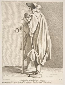 Quinze-Vingts病院の盲人、1738年。 作： Anne Claude Philippe de Caylus