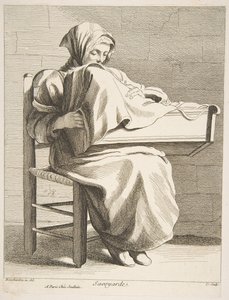 サヴォイ出身の女性、1737年。 作： Anne Claude Philippe de Caylus