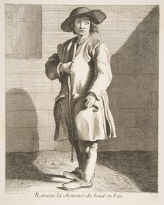 煙突掃除人、1737年。 作： Anne Claude Philippe de Caylus