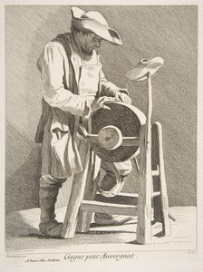 包丁研ぎ器、1742年。 作： Anne Claude Philippe de Caylus