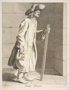 古い煉瓦工、1737年。 作： Anne Claude Philippe de Caylus