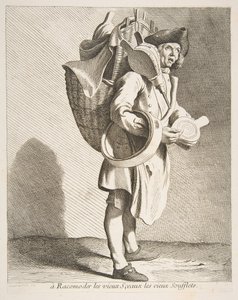 シールとベローズの修理業者、1738年。 作： Anne Claude Philippe de Caylus