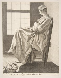 縫製見習い、1737年。 作： Anne Claude Philippe de Caylus