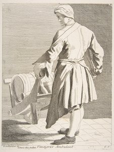 放浪の酢売り、1738年。 作： Anne Claude Philippe de Caylus
