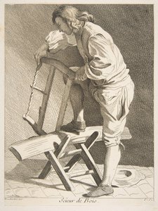 ウッドカッター、1742。 作： Anne Claude Philippe de Caylus