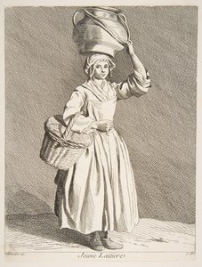 若いミルクメイド、1737年。