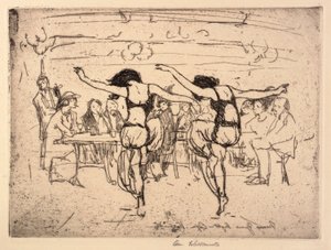 新年の夜--カフェ・ヴェルサイユ 作： Anne Goldthwaite