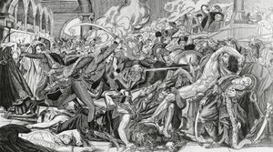 10月21日、カイロ反乱中のフランスの弾圧 作： Anne Louis Girodet de Roucy Trioson