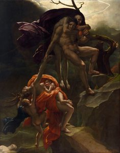 大洪水のシーン 大洪水のシーン、1806年頃。 作： Anne Louis Girodet de Roucy Trioson