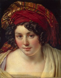 ターバンの女の頭、1820年頃 作： Anne Louis Girodet de Roucy Trioson