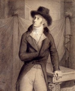 男の肖像、ピエールポールロジャーコラードとされる 作： Anne Louis Girodet de Roucy Trioson