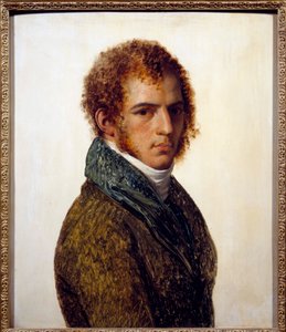 画家ベンジャミン・ロランの肖像 アンヌ・ルイ・ジロデ・ド・ルーシー・トリオソンの絵画（Anne-Louis Girodet de Roucy Trioson 作： Anne Louis Girodet de Roucy Trioson