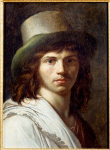 アンヌ・ルイ・ジロデ・ド・ルーシー・トリオソンによる自画像絵画 作： Anne Louis Girodet de Roucy Trioson