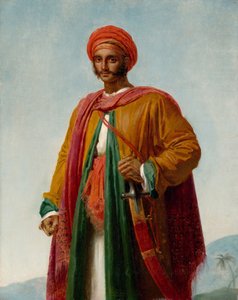 インド人の肖像画のための研究、1807年頃 作： Anne Louis Girodet de Roucy Trioson