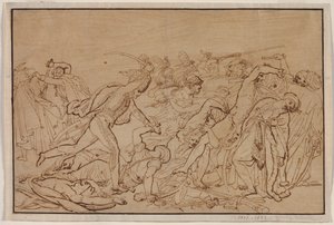 カイロの反乱のための研究、1810。 作： Anne Louis Girodet de Roucy Trioson